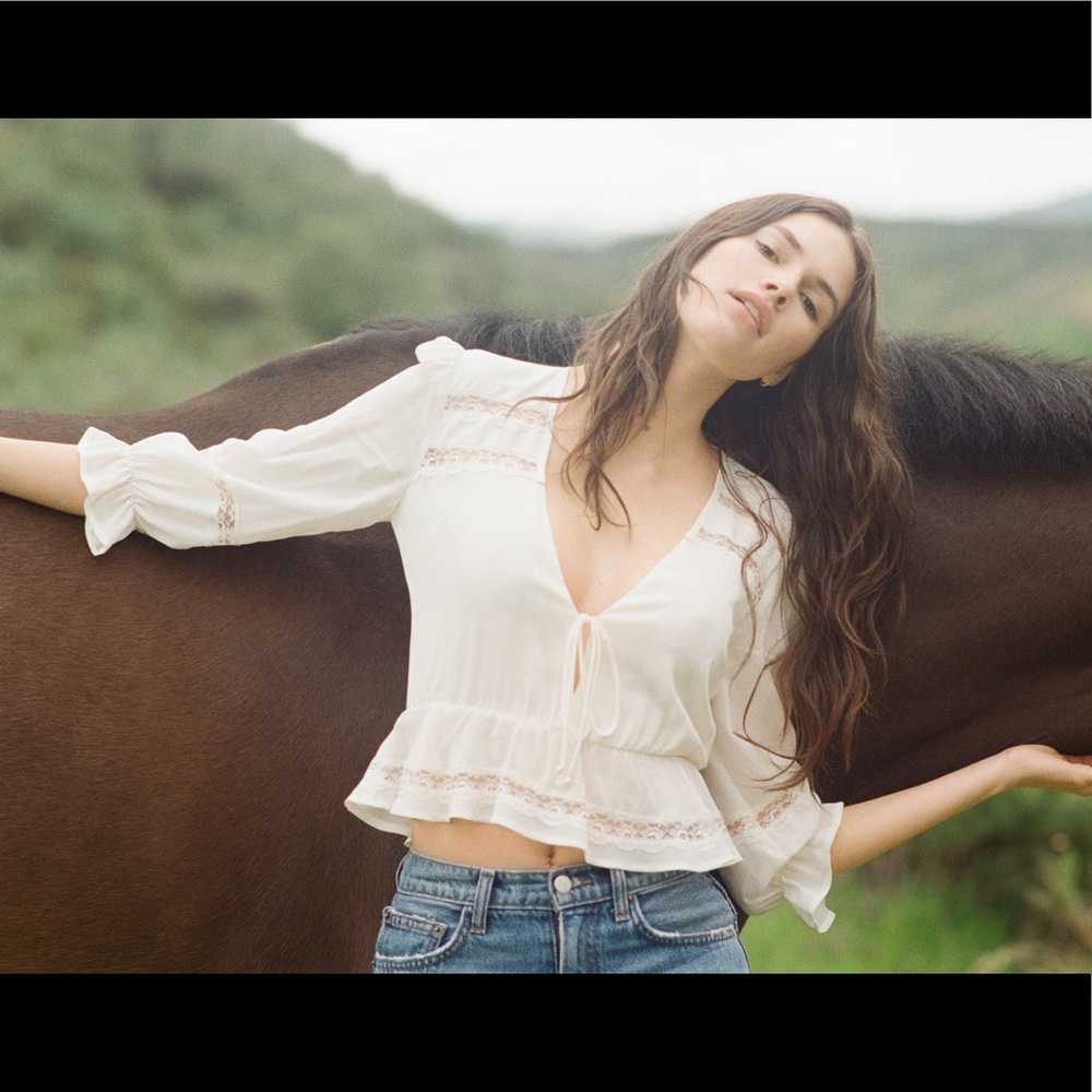 Reformation Emily Blouse